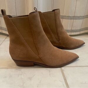 Nine West Brown Suede Ankle Booties